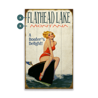 A Boater's Delight - Wood & Metal Wall Art Wood & Metal Signs Old Wood Signs