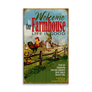 Welcome to our Farmhouse: Generic - Wood & Metal Wall Art Wood & Metal Signs Old Wood Signs
