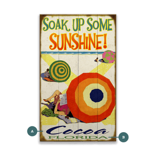 Soak Up Some Sunshine! - Wood & Metal Wall Art Wood & Metal Signs Meissenburg Designs