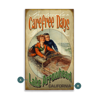 Carefree Days - Wood & Metal Wall Art Wood & Metal Wall Art Meissenburg Designs