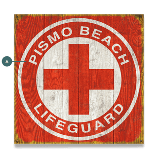 Lifeguard Sign - Wood & Metal Wall Art Wood & Metal Signs Old Wood Signs