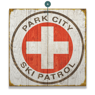 Vintage Ski Patrol Sign - Wood & Metal Wall Art Wood & Metal Signs Meissenburg Designs