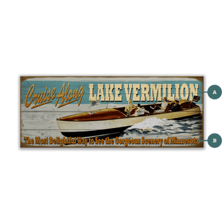 Cruise Along - Wood & Metal Wall Art Wood & Metal Wall Art Meissenburg Designs