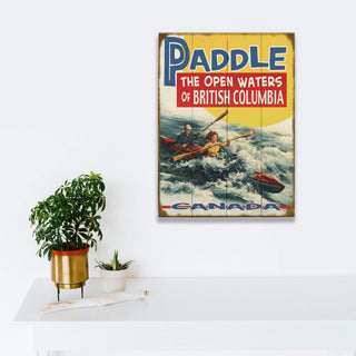 Paddle the Open Waters - Wood & Metal Wall Art Wood & Metal Signs Old Wood Signs