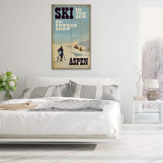 Ski in the Sun - Wood & Metal Wall Art Wood & Metal Signs Meissenburg Designs