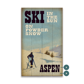 Ski in the Sun - Wood & Metal Wall Art Wood & Metal Signs Meissenburg Designs