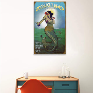 Mermaid Mystique at Moonlight (G) - Wood & Metal Wall Art Wood & Metal Signs Meissenburg Designs