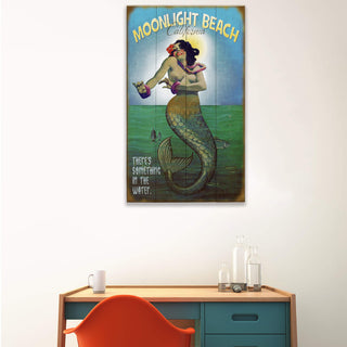 Mermaid Mystique at Moonlight (PG) - Wood & Metal Wall Art Wood & Metal Signs Meissenburg Designs