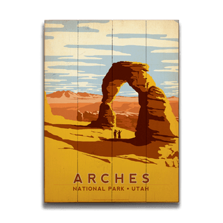 Arches National Park - Wood Plank Wall Art Wood & Metal Signs Anderson Design Group