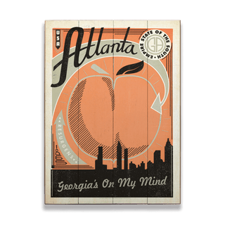 Atlanta Georgia On My Mind - Wood & Metal Wall Art Wood & Metal Signs Anderson Design Group