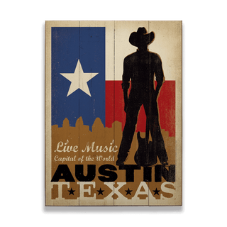 Austin, Texas - Wood & Metal Wall Art Wood & Metal Signs Anderson Design Group