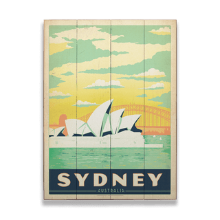 Sydney Opera House  - Wood & Metal Wall Art Wood & Metal Signs Anderson Design Group