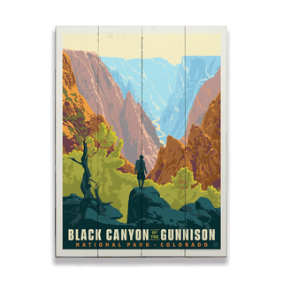 Black Canyon of the Gunnison National Park - Wood Plank Wall Art Wood & Metal Signs Anderson Design Group