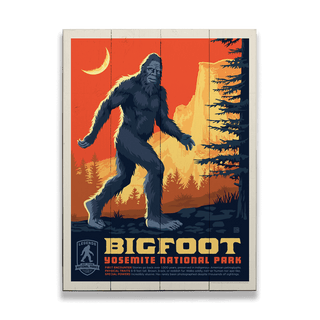 Bigfoot: Yosemite's Mysterious Guardian - Wood Plank Wall Art Wood & Metal Signs Anderson Design Group