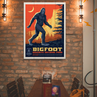 Bigfoot: Yosemite's Mysterious Guardian - Wood Plank Wall Art Wood & Metal Signs Anderson Design Group