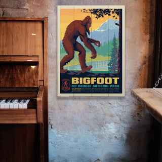 Bigfoot: Rainier's Majestic Secret - Wood Plank Wall Art Wood & Metal Signs Anderson Design Group