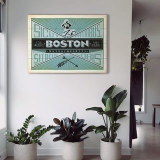 Boston, Massachusetts - Wood & Metal Wall Art Wood & Metal Signs Anderson Design Group