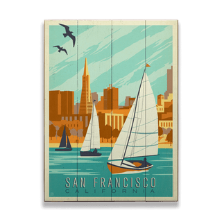 San Francisco Bay  - Wood & Metal Wall Art Wood & Metal Signs Anderson Design Group