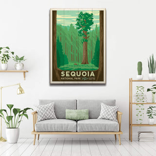 Sequoia National Park - Wood Plank Wall Art Wood & Metal Signs Anderson Design Group