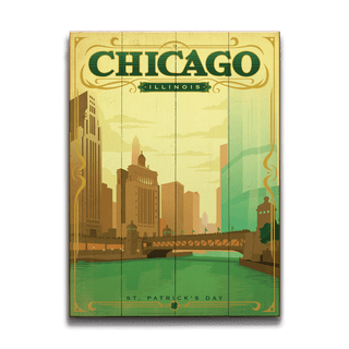 Chicago: St. Patrick's Day - Wood & Metal Wall Art Wood & Metal Signs Anderson Design Group