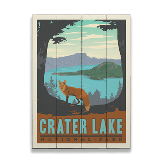 Crater Lake: Foxy - Wood Plank Wall Art Wood & Metal Signs Anderson Design Group