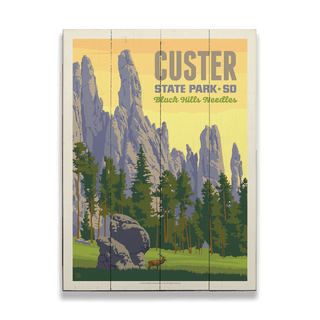 Custer State Park - Wood Plank Wall Art Wood & Metal Signs Anderson Design Group