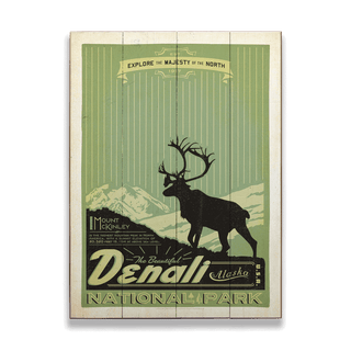 Denali National Park - Wood Plank Wall Art Wood & Metal Signs Anderson Design Group