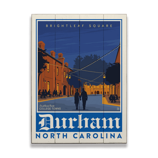 Durham, North Carolina - Wood & Metal Wall Art Wood & Metal Signs Anderson Design Group