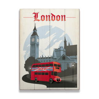 London - Wood & Metal Wall Art Wood & Metal Signs Anderson Design Group