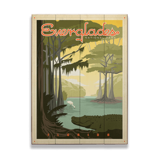 Everglades National Park - Wood Plank Wall Art Wood & Metal Signs Anderson Design Group