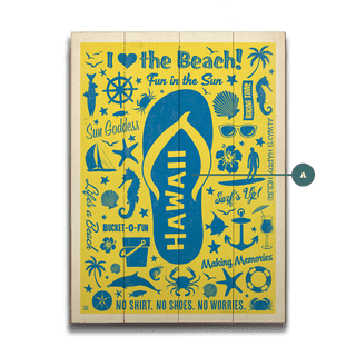 Flip Flop Beach - Wood & Metal Wall Art Wood & Metal Signs Anderson Design Group