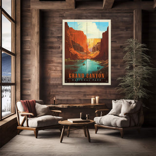 Grand Canyon National Park - Wood Plank Wall Art Wood & Metal Signs Anderson Design Group