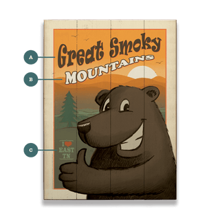 Great Smoky Mountains - Wood & Metal Wall Art Wood & Metal Signs Anderson Design Group