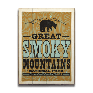 Great Smoky Mountains - Wood & Metal Wall Art Wood & Metal Signs Anderson Design Group