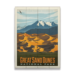 Great Sand Dunes National Park - Wood Plank Wall Art Wood & Metal Signs Anderson Design Group
