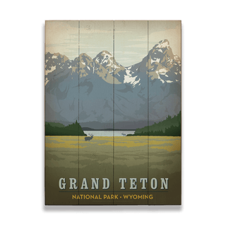 Grand Teton National Park - Wood Plank Wall Art Wood & Metal Signs Anderson Design Group
