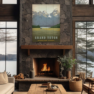 Grand Teton National Park - Wood Plank Wall Art Wood & Metal Signs Anderson Design Group