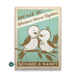 Home Is... Wherever We Are Together - Wood & Metal Wall Art Wood & Metal Signs Anderson Design Group