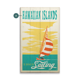 I'd Rather Be Sailing - Wood & Metal Wall Art Wood & Metal Signs Anderson Design Group