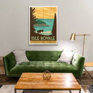 Isle Royale National Park - Wood Plank Wall Art Wood & Metal Signs Anderson Design Group