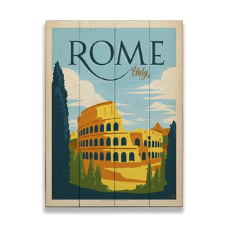 Rome, Italy  - Wood & Metal Wall Art Wood & Metal Signs Anderson Design Group