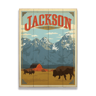Jackson, Wyoming  - Wood & Metal Wall Art Wood & Metal Signs Anderson Design Group