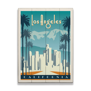 Los Angeles Skyline - Wood & Metal Wall Art Wood & Metal Signs Anderson Design Group