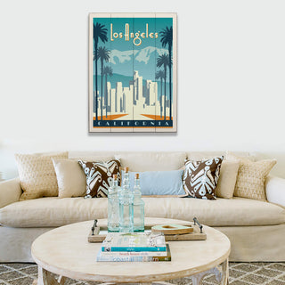 Los Angeles Skyline - Wood & Metal Wall Art Wood & Metal Signs Anderson Design Group