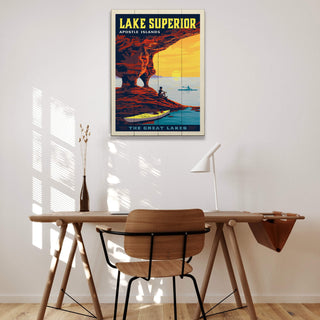 Lake Superior and Apostle Islands - Wood Plank Wall Art Wood & Metal Signs Anderson Design Group