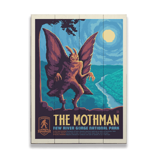 Mothman: Whisperer in the Woods - Wood Plank Wall Art Wood & Metal Signs Anderson Design Group