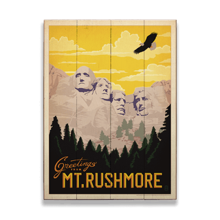 Mount Rushmore National Memorial - Wood Plank Wall Art Wood & Metal Signs Anderson Design Group