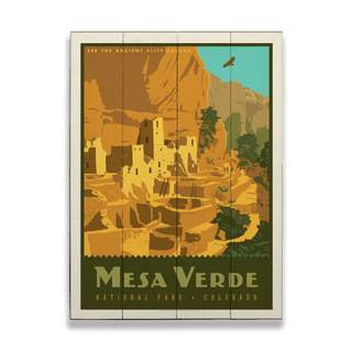 Mesa Verde National Park - Wood Plank Wall Art Wood & Metal Signs Anderson Design Group