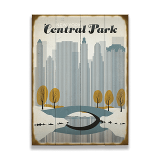 New York: Central Park In Winter - Wood & Metal Wall Art Wood & Metal Signs Anderson Design Group