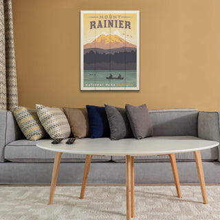 Mount Rainer National Park - Wood Plank Wall Art Wood & Metal Signs Anderson Design Group